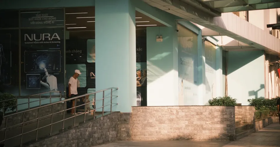 A futuristic illustration of a doctor analyzing medical data with the assistance of artificial intelligence, symbolizing the integration of AI in healthcare.