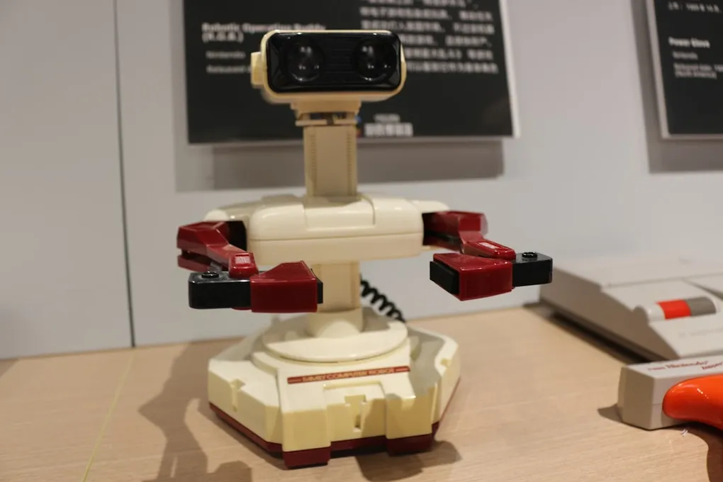 A futuristic illustration of a developer collaborating with a robot, symbolizing the harmony between human coders and artificial intelligence in the software development process