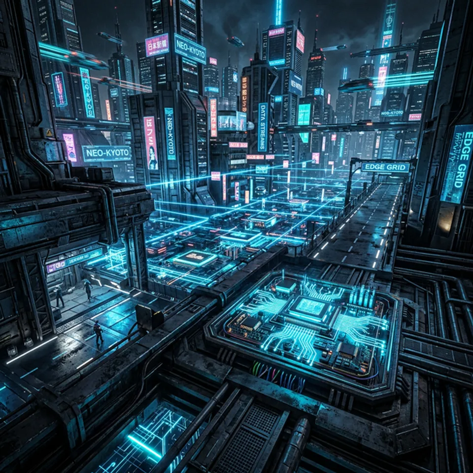 A feature image representing The Rise of Edge Computing and AI in IoT Devices: 2026