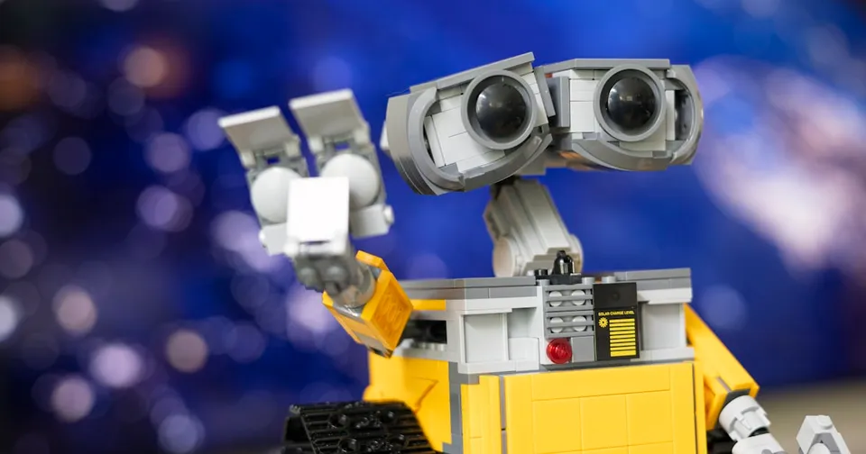 A humanoid robot working in a space-themed environment, symbolizing the future of AI and space technology